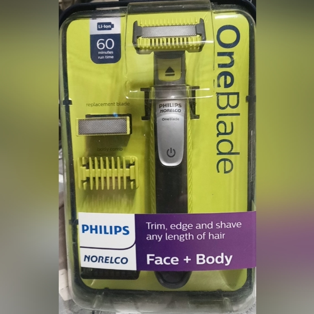 Philips Norelco OneBlade, edge and shave any length of hair